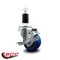 Service Caster 3'' Blue Poly Swivel 1-3/8'' Expanding Stem Caster with Brake SCC-EX20S314-PPUB-BLUE-TLB-138 - alternate 4